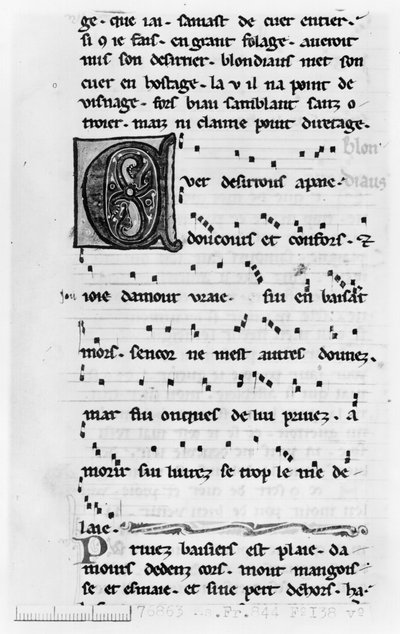 Song by Blondel de Nesles (late 12th century) by French School